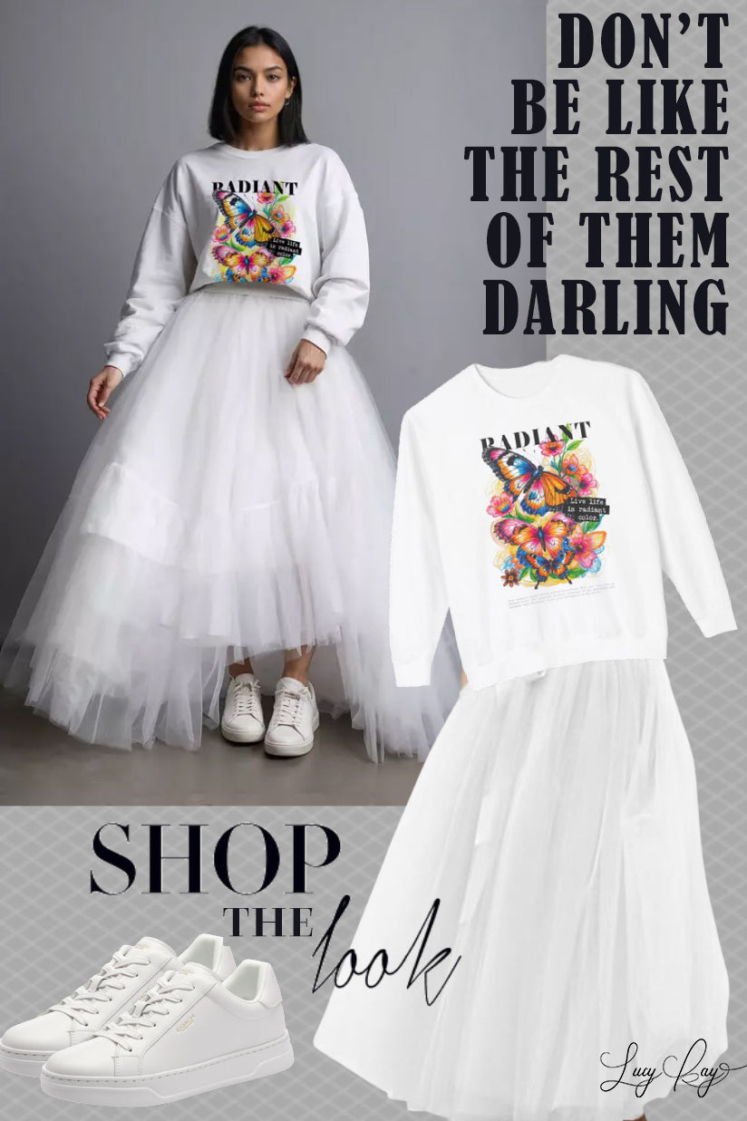 Ditch the Ordinary: Why the Graphic Sweatshirt and Tulle Skirt Combo is Pure Magic