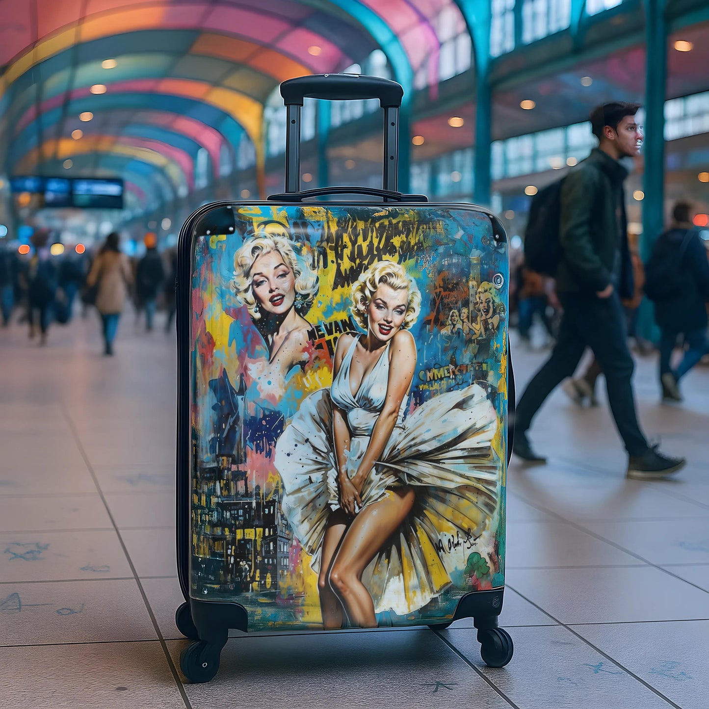 Marilyn Monroe Pop Art Design- Suitcase