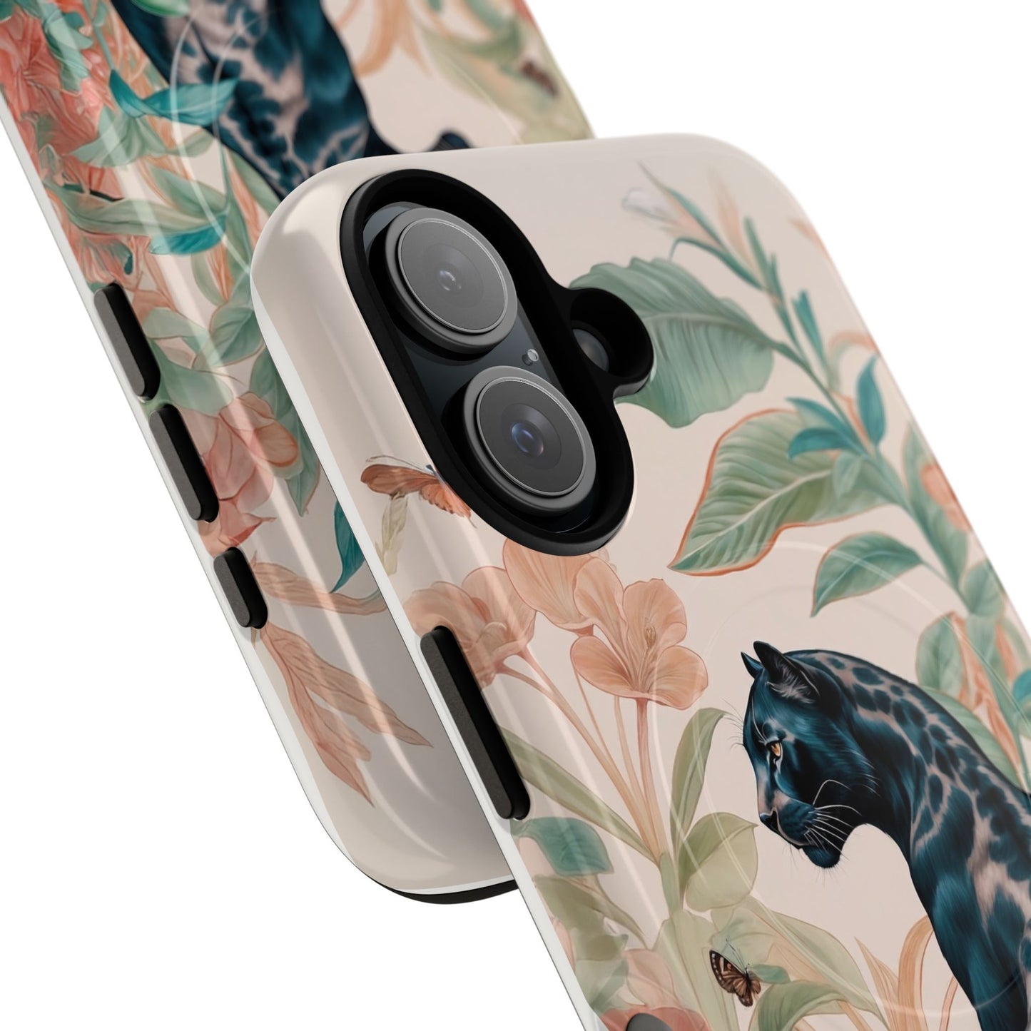 Panther Floral Tough Phone Case