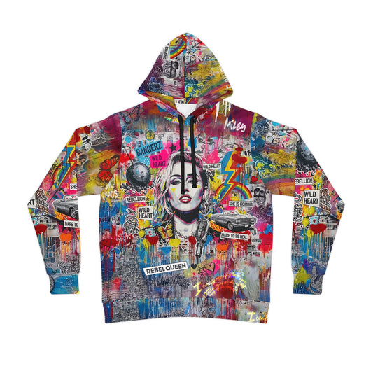 Graffiti Hoodie for Fearless Self-Expression | Miley Cyrus Inspired