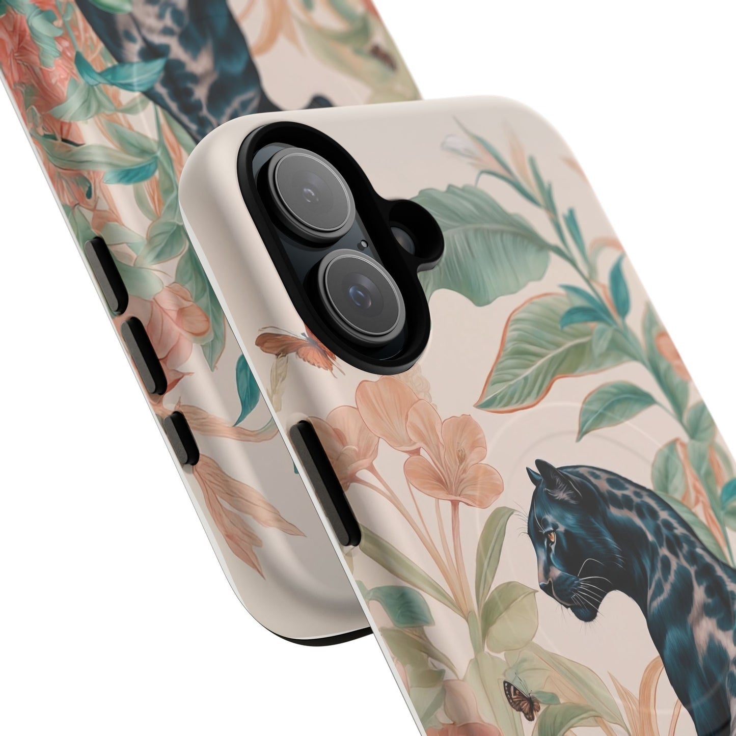 Panther Floral Tough Phone Case