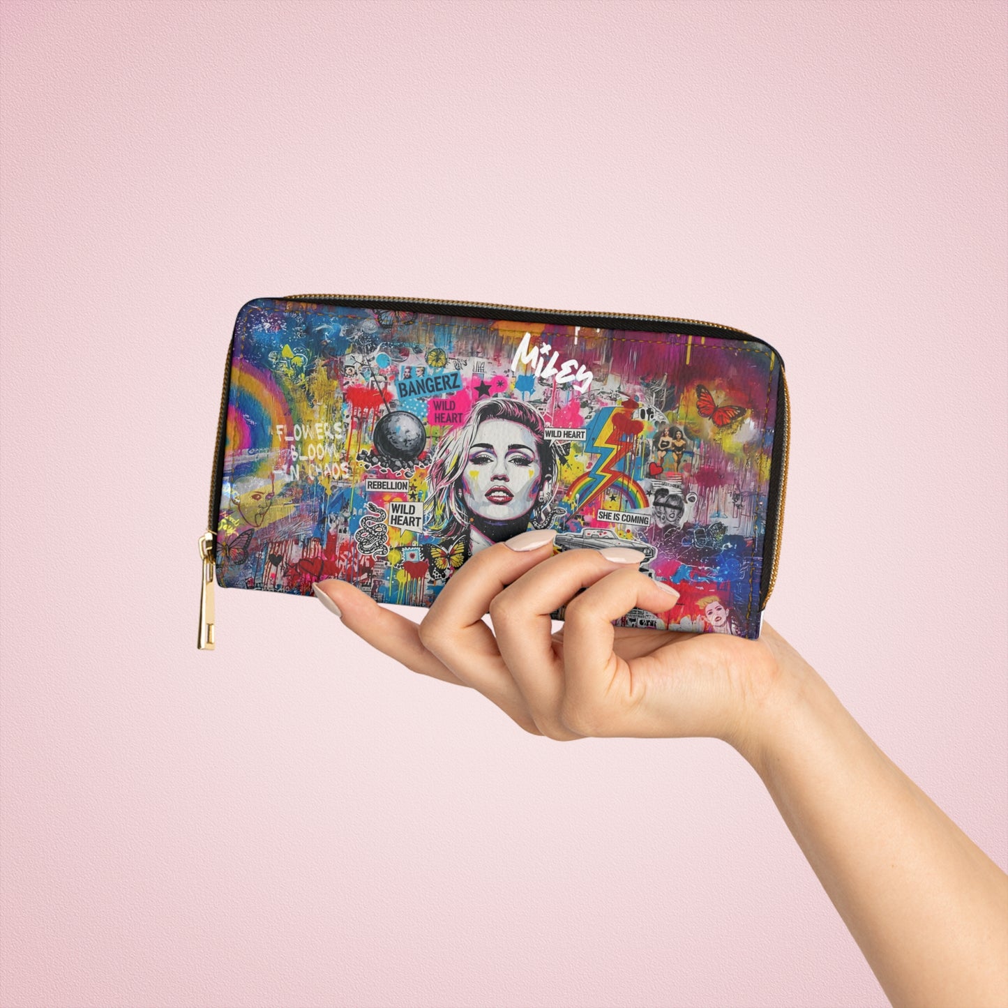 Graffiti Wallet - Miley Cyrus inspired