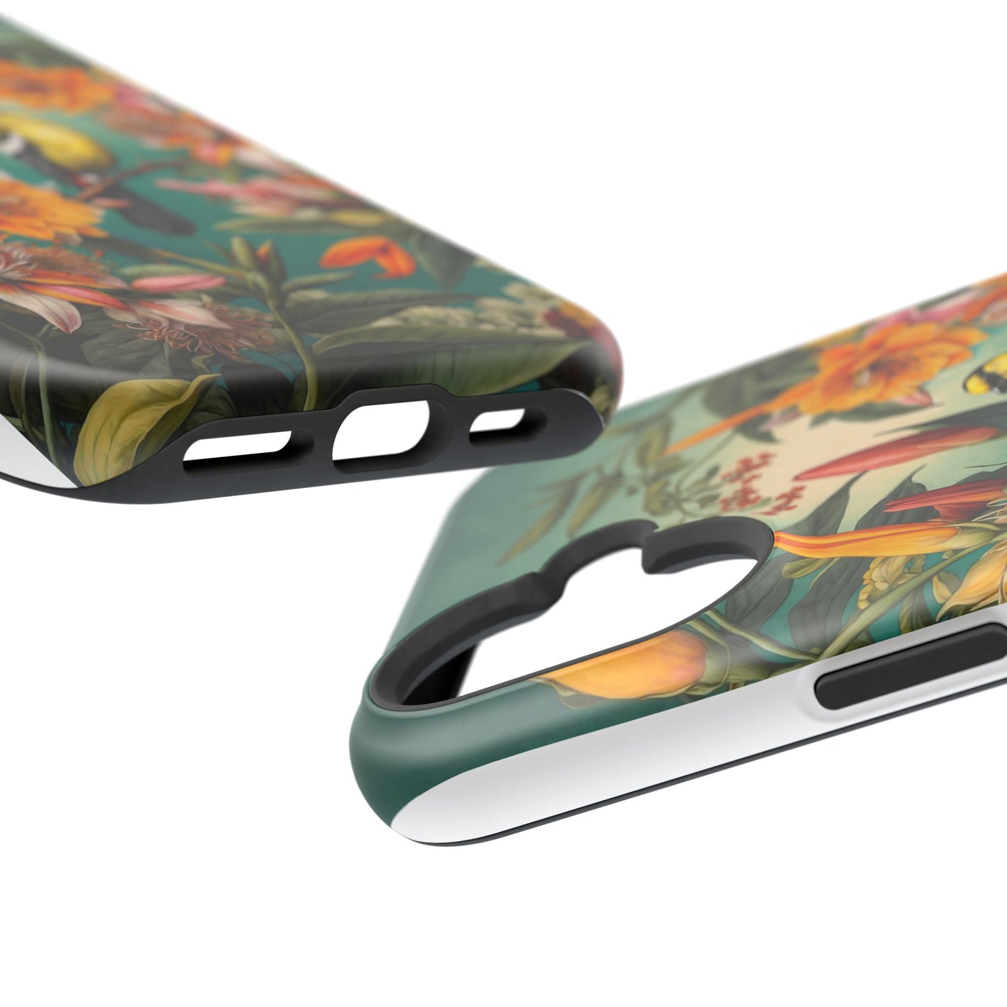 iPhone Case - Floral Bird Phone Case, Impact-Resistant Cover