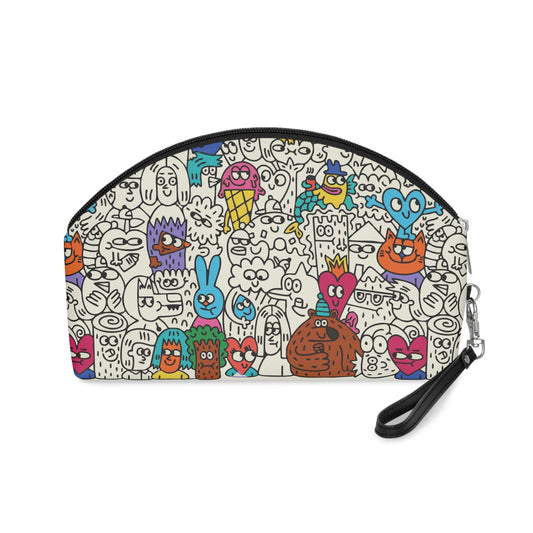 Makeup Bag Organizer - Whimsical Character Fun & Colorful Cosmetic Holder