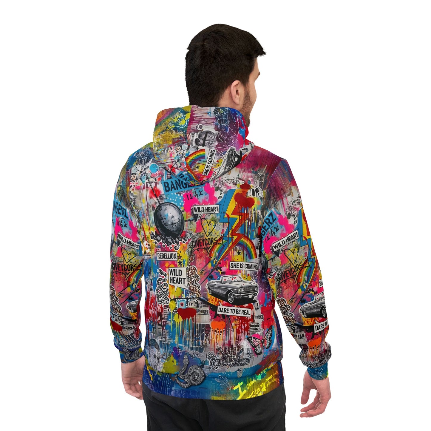 Graffiti Hoodie for Fearless Self-Expression | Miley Cyrus Inspired