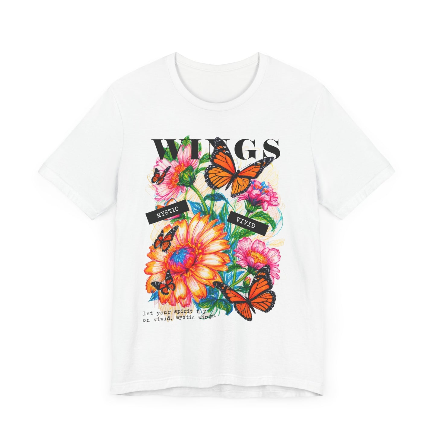 Unisex T-shirt - Butterflies Wings Shirt,
