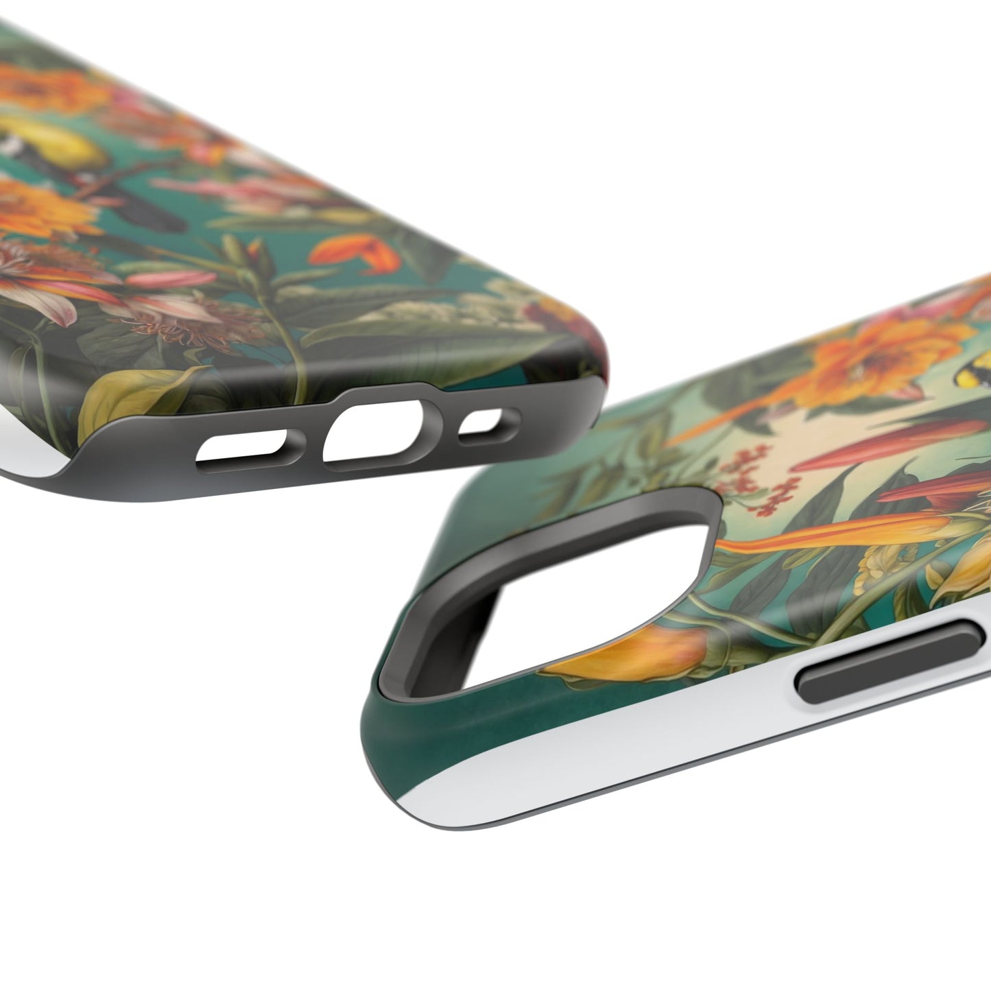 iPhone Case - Floral Bird Phone Case, Impact-Resistant Cover