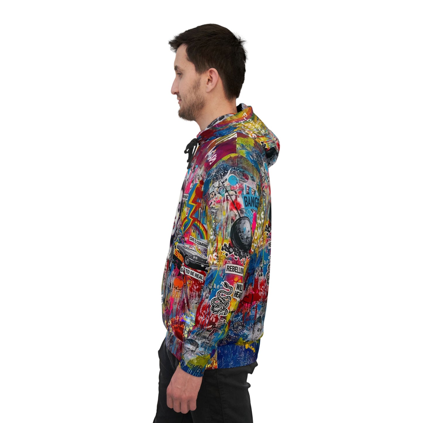 Graffiti Hoodie for Fearless Self-Expression | Miley Cyrus Inspired