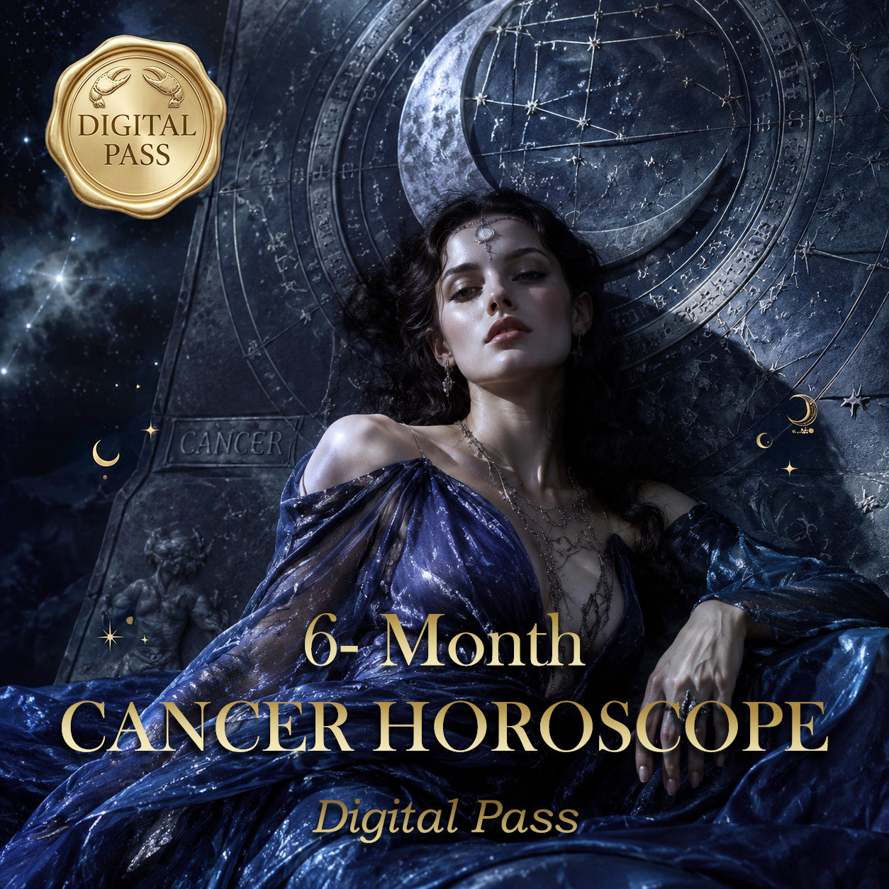 Cancer Zodiac Tee + 6-Month Horoscope & Style Guide Bundle