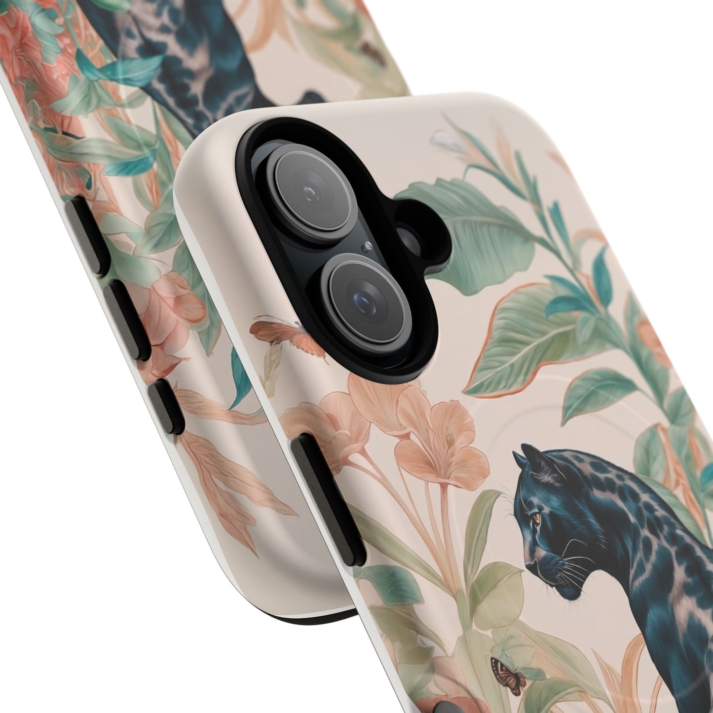 Panther Floral Tough Phone Case
