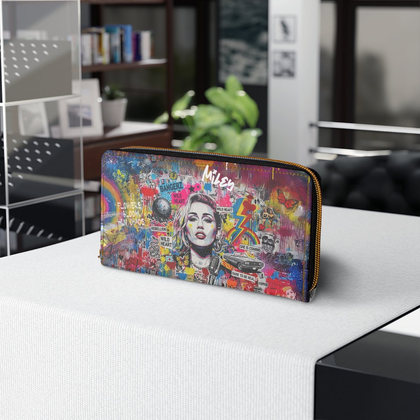 Graffiti Wallet - Miley Cyrus inspired