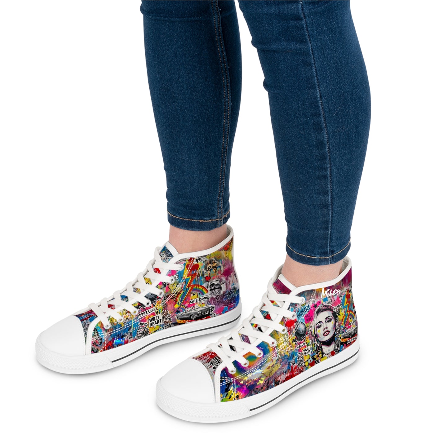 Women’s Graffiti High Top Sneakers