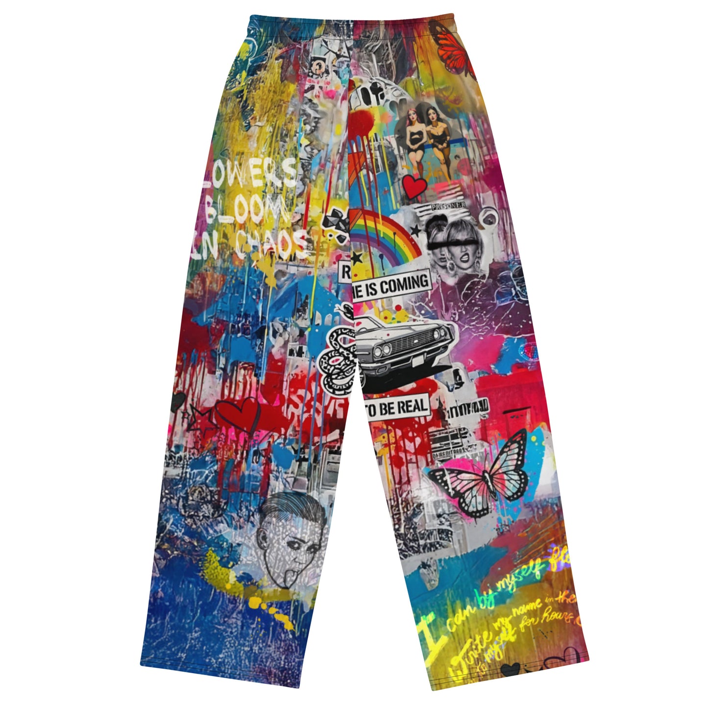 Miley Cyrus Joggers – Graffiti Print Streetwear Track Pants