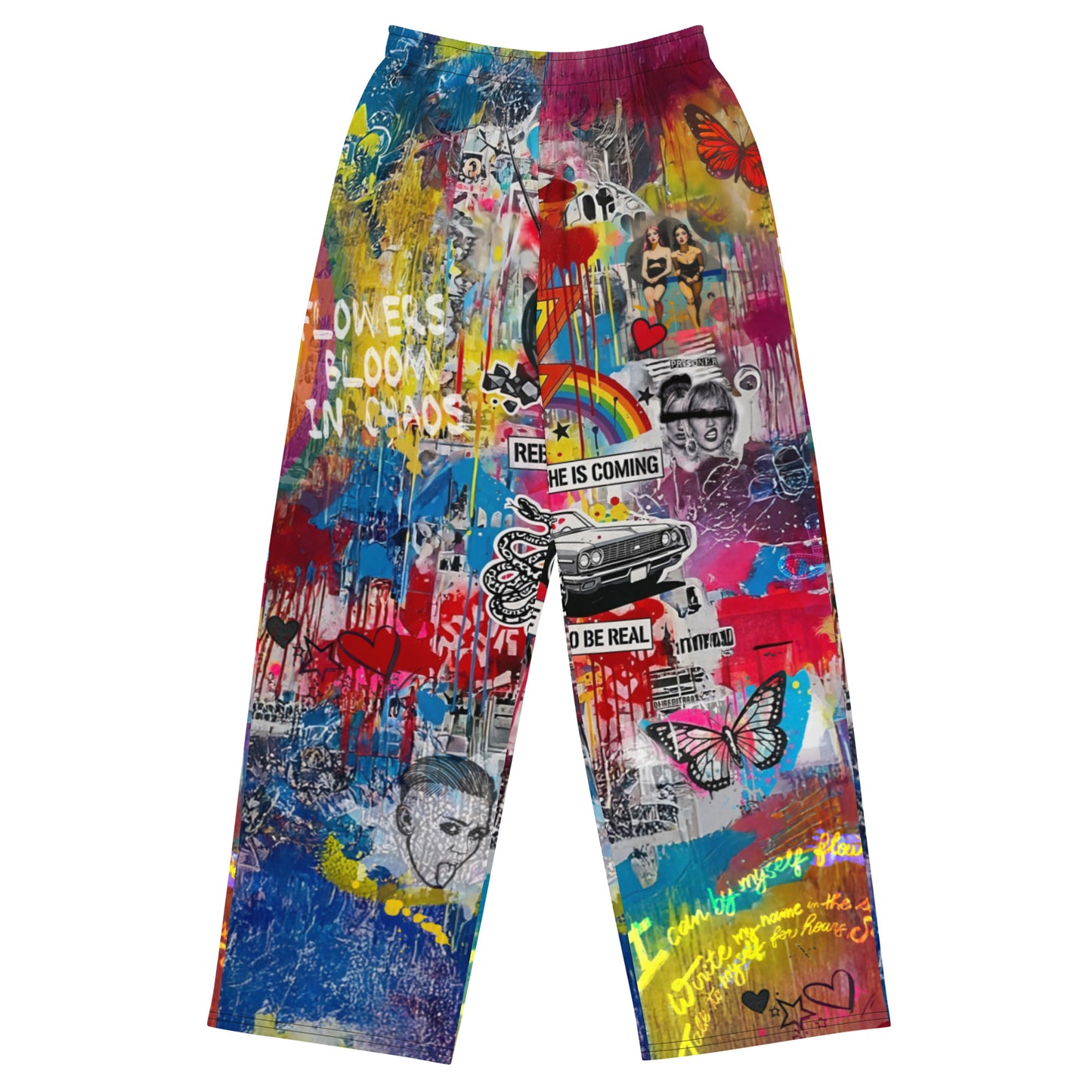 Miley Cyrus Joggers – Graffiti Print Streetwear Track Pants