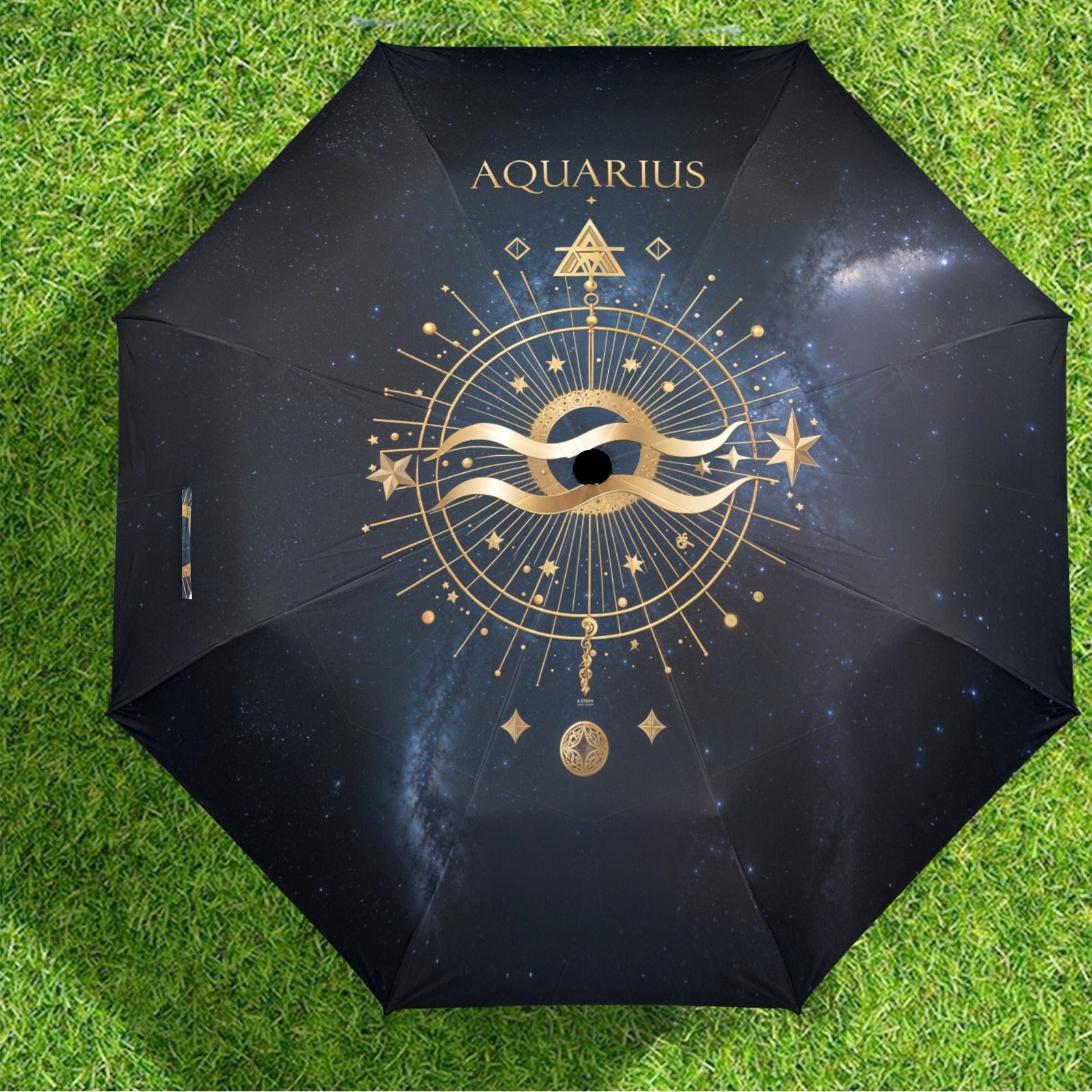 Aquarius Zodiac Umbrella - One size - Accessories