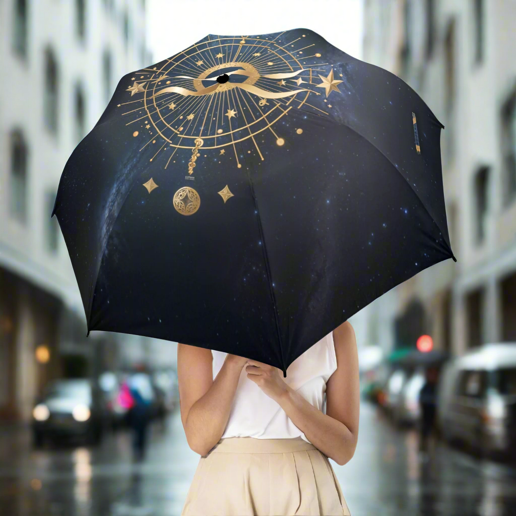 Aquarius Zodiac Umbrella - One size - Accessories