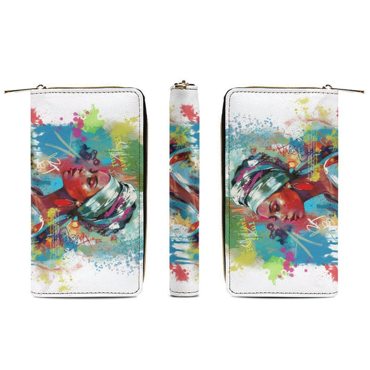 Artistic PU Leather Wallet - white / 19.7x10.5cm - Wallets