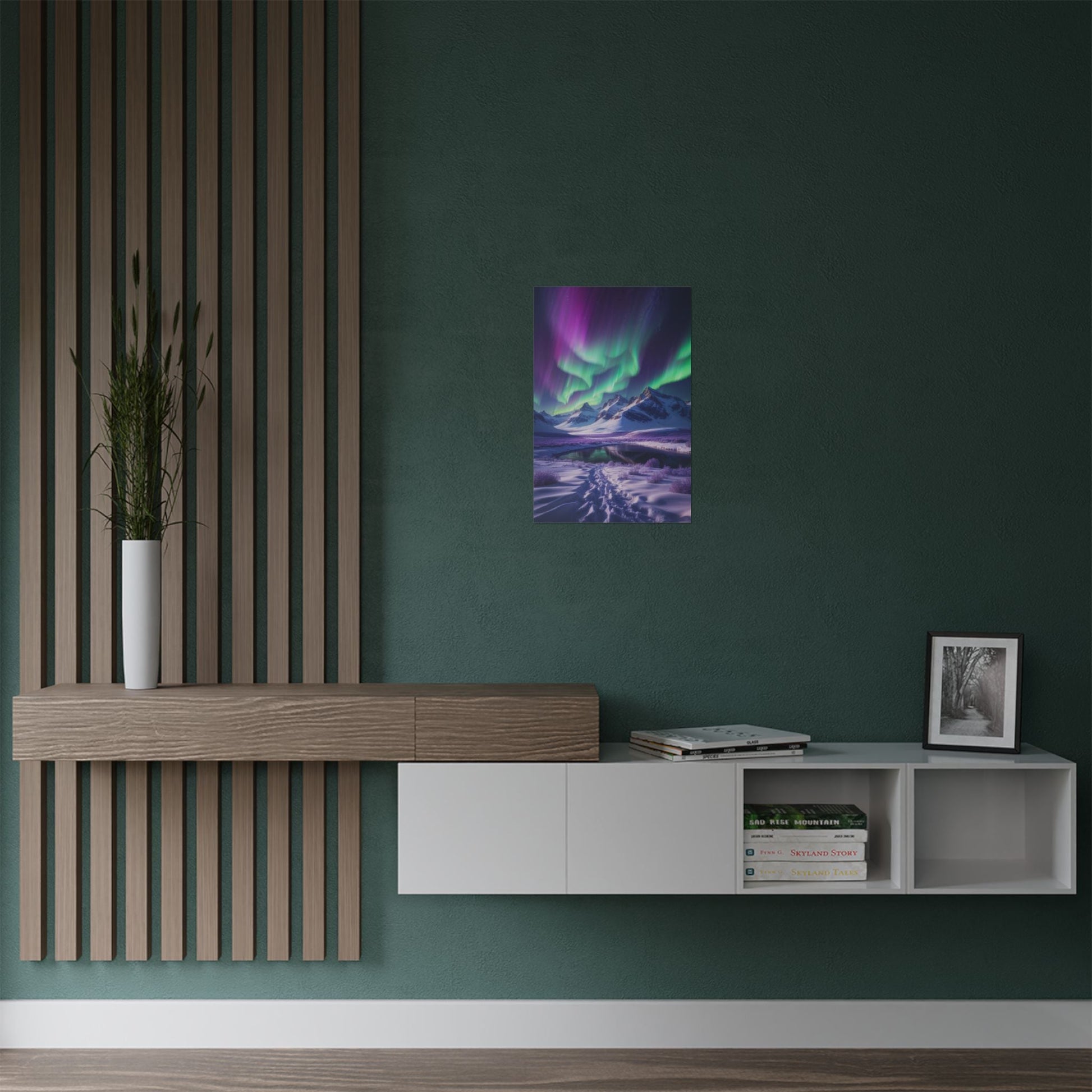 Aurora Borealis Satin Poster - Northern Lights Satin Finish Poster - Poster