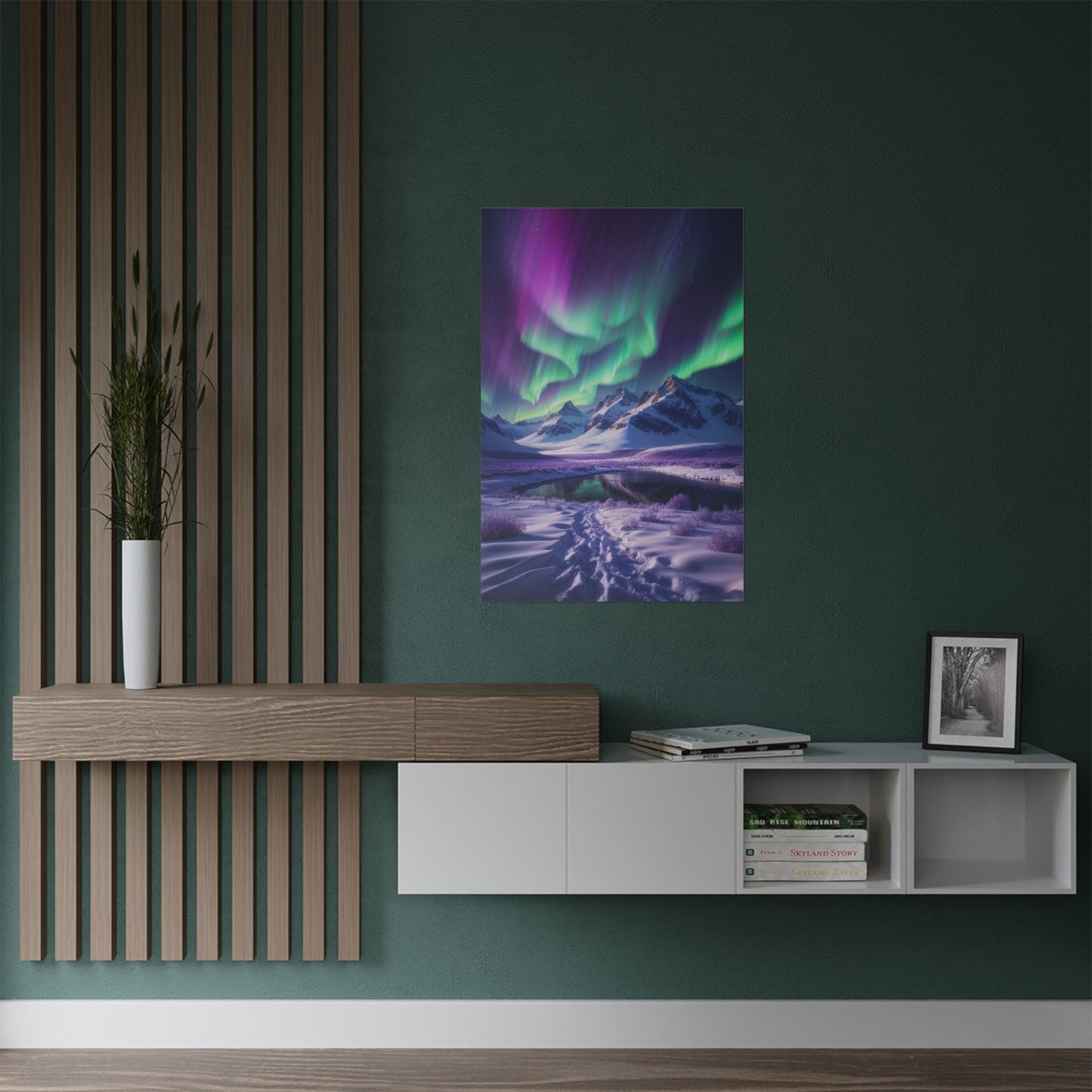 Aurora Borealis Satin Poster - Northern Lights Satin Finish Poster - Poster