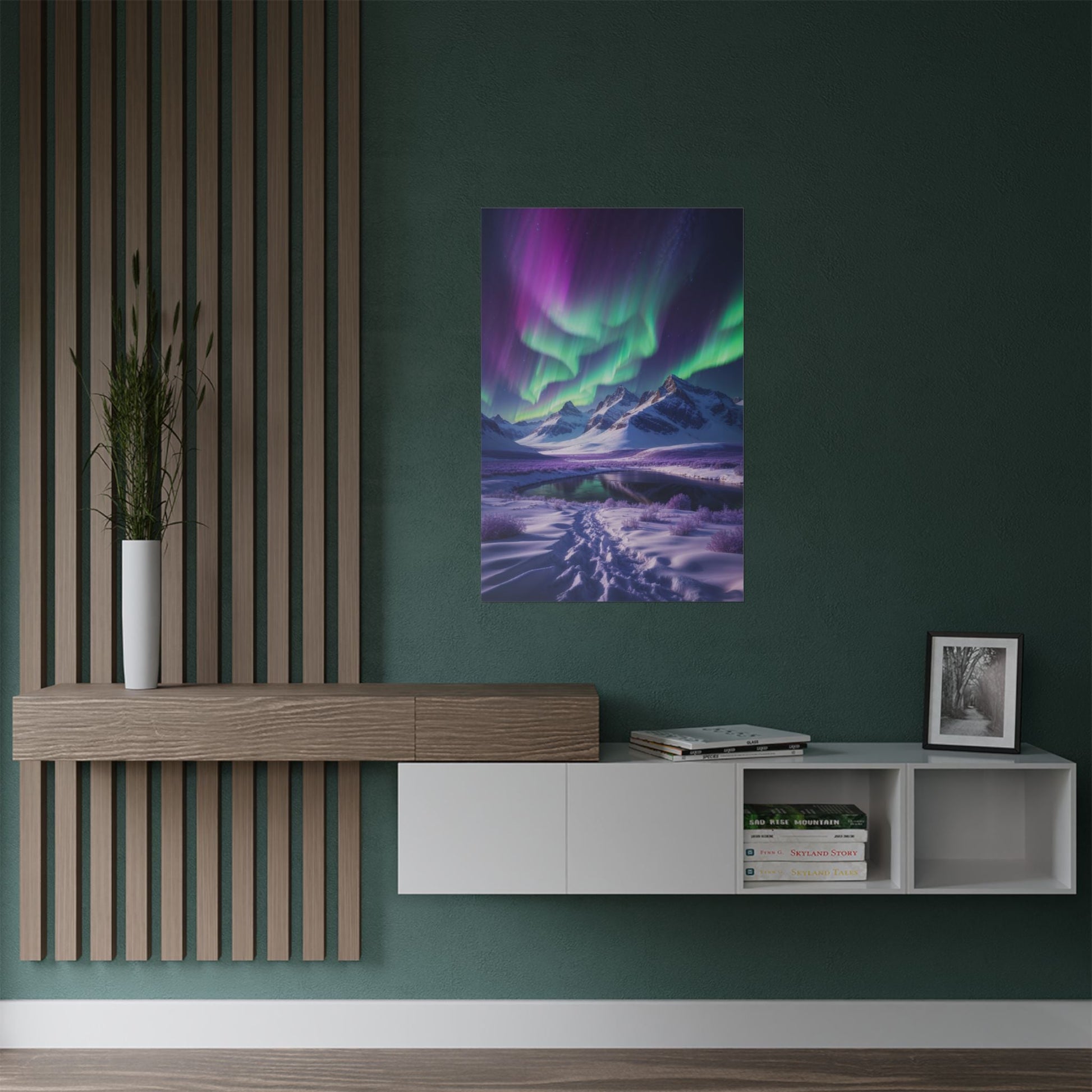 Aurora Borealis Satin Poster - Northern Lights Satin Finish Poster - Poster