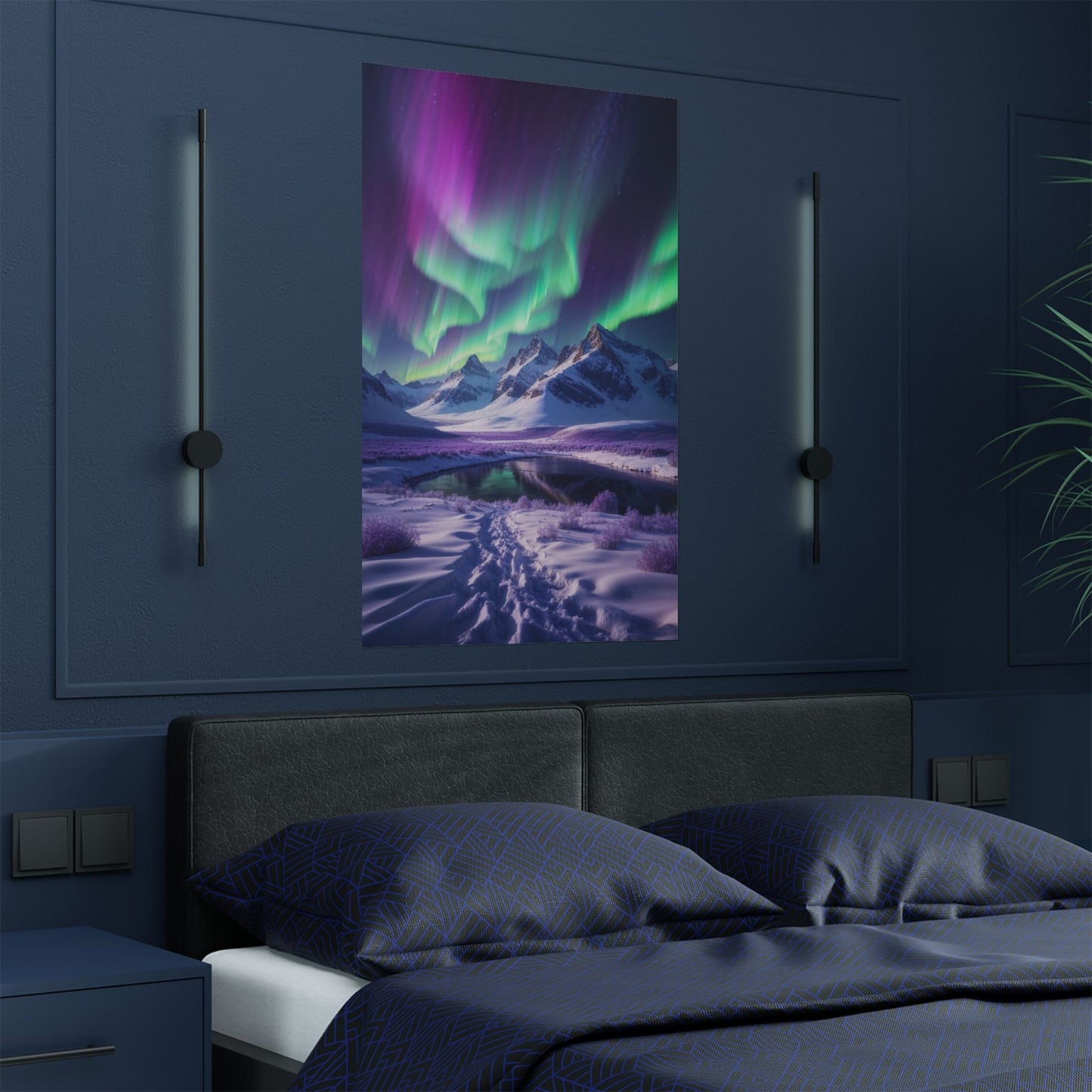 Aurora Borealis Satin Poster - Northern Lights Satin Finish Poster - Poster