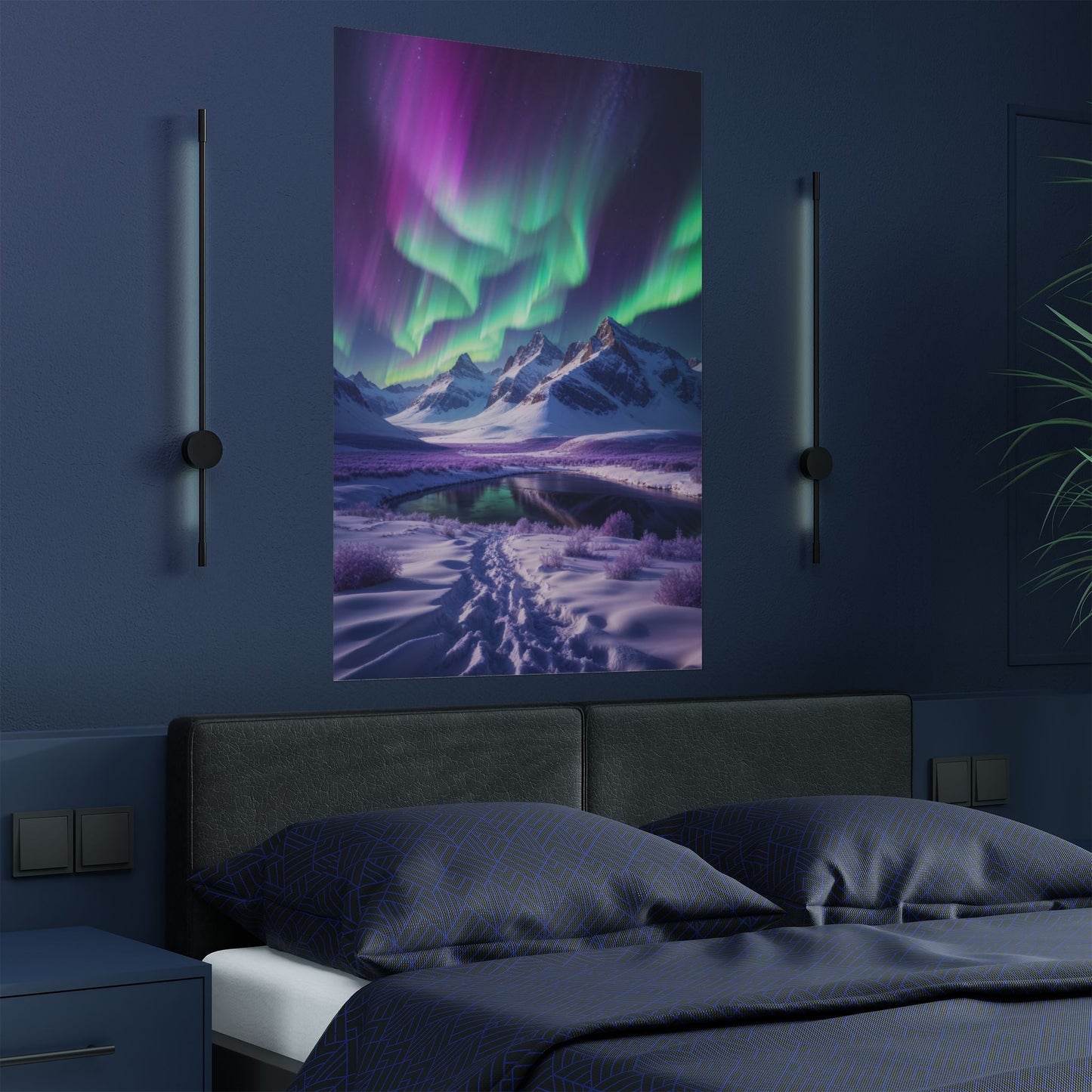 Aurora Borealis Satin Poster - Northern Lights Satin Finish Poster - Poster