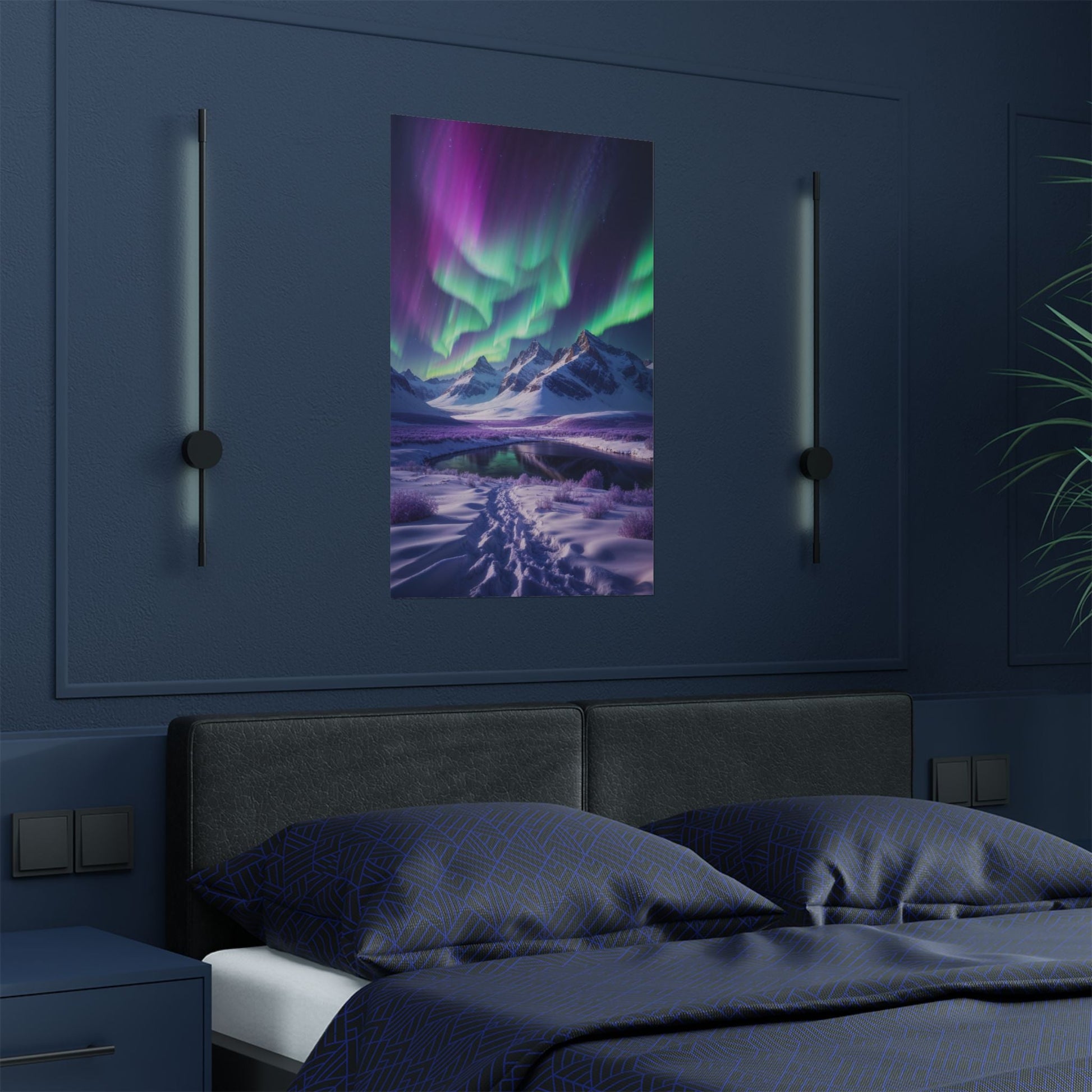 Aurora Borealis Satin Poster - Northern Lights Satin Finish Poster - Poster