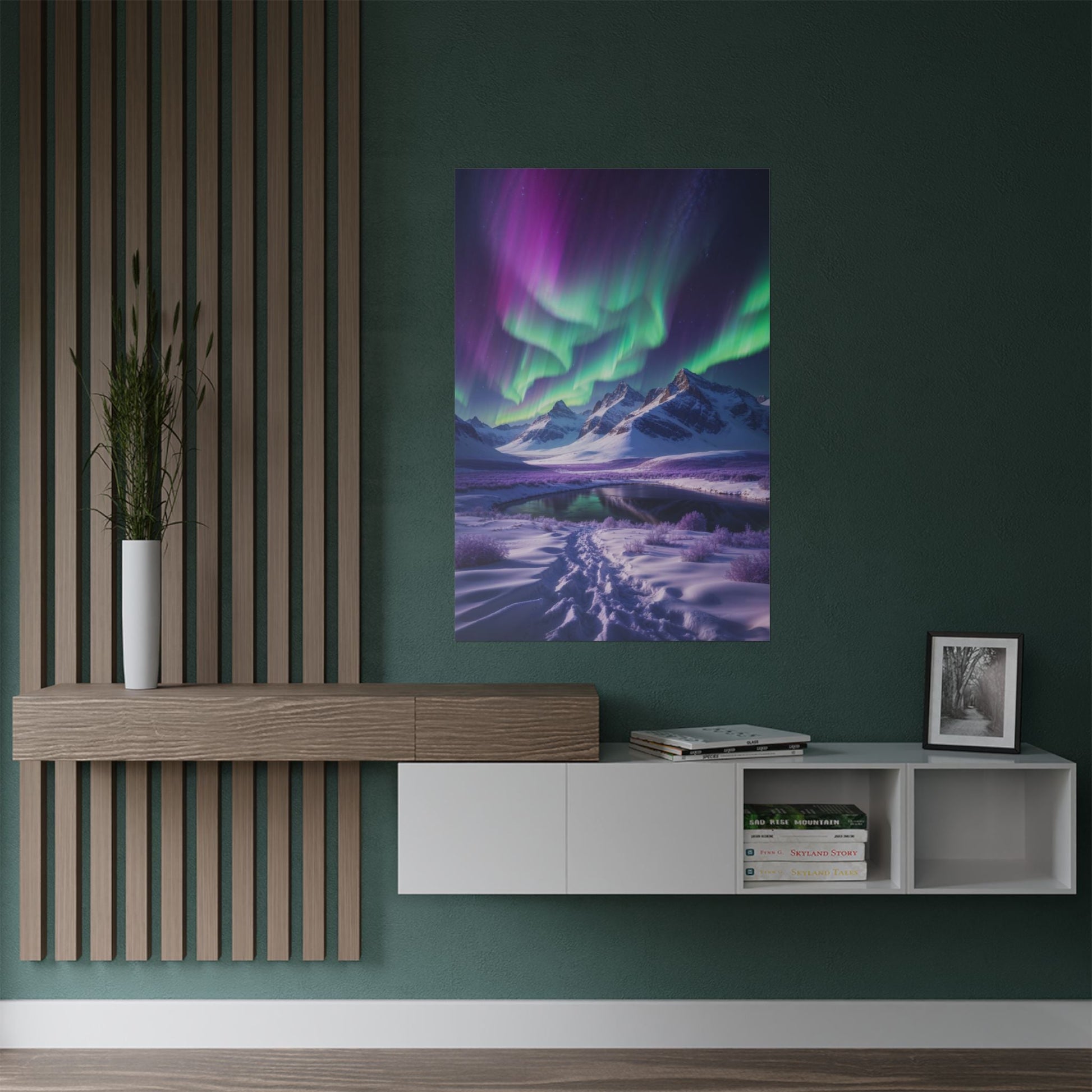 Aurora Borealis Satin Poster - Northern Lights Satin Finish Poster - Poster