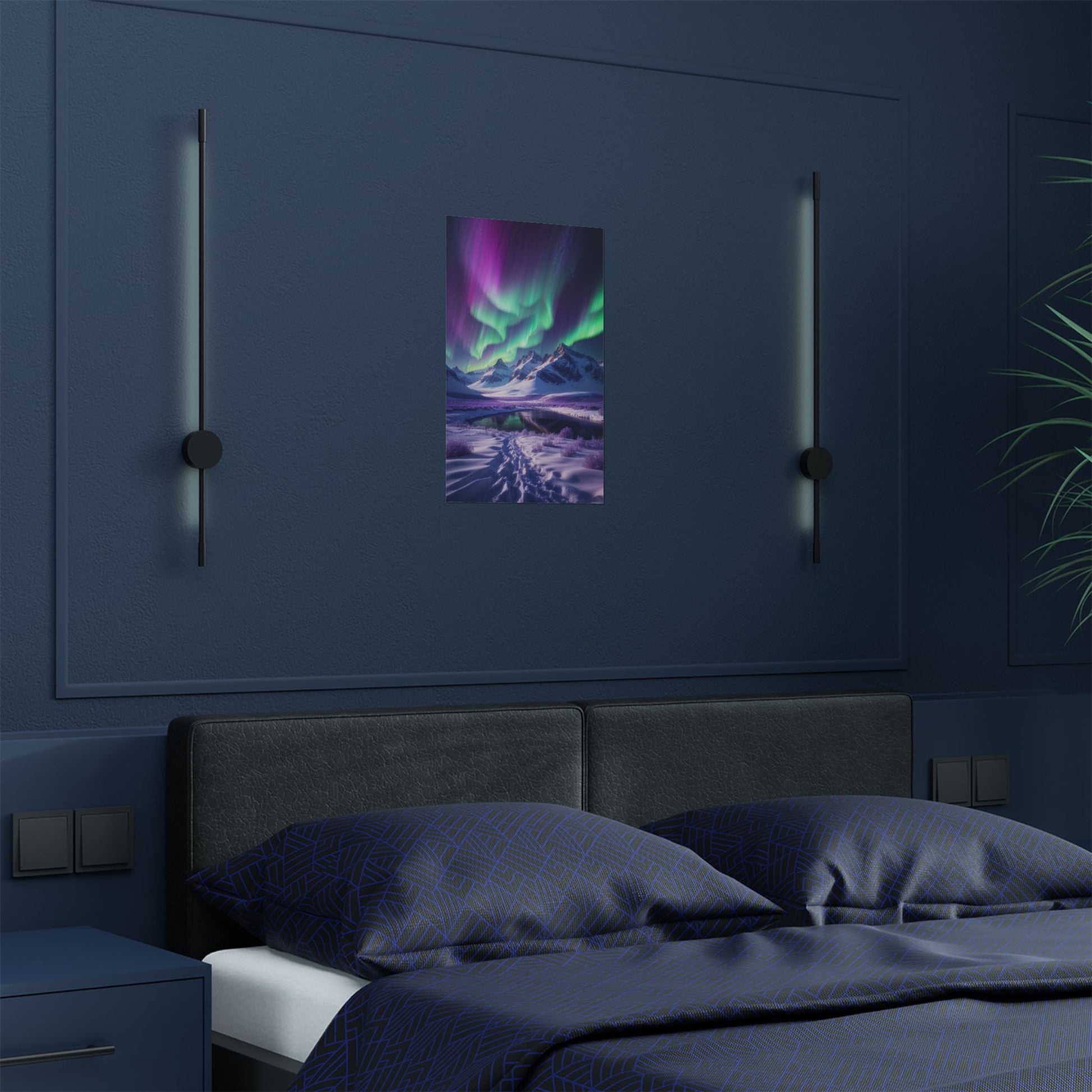 Aurora Borealis Satin Poster - Northern Lights Satin Finish Poster - Poster