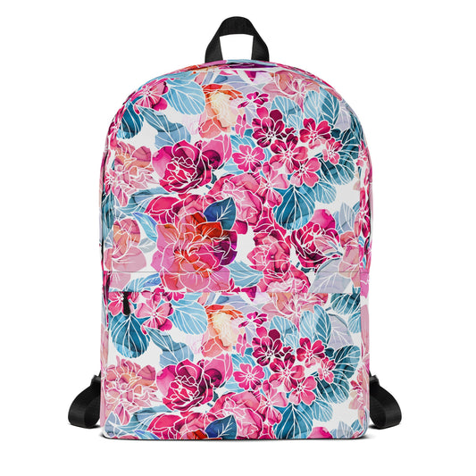 Backpack - Pink Flowers - Bags