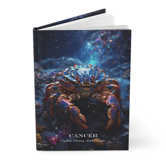 Cancer Zodiac Sign Hardcover Journal - A5 Matte Astrology Diary Notebook - Journal - Paper products