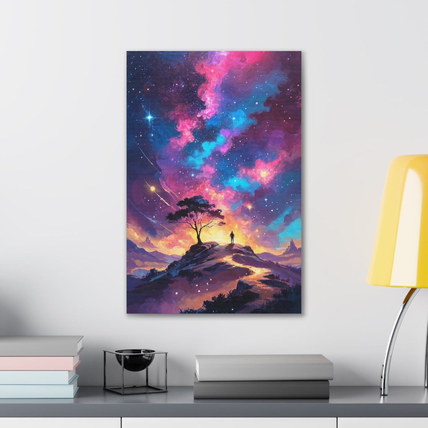 Canvas Wall Art- Cosmic Starry Night - Canvas