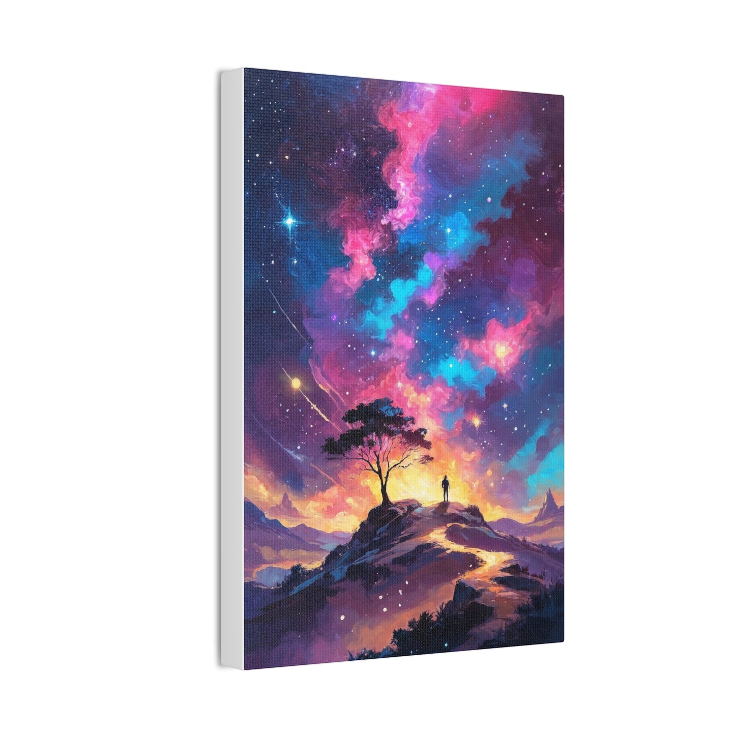 Canvas Wall Art- Cosmic Starry Night - Canvas