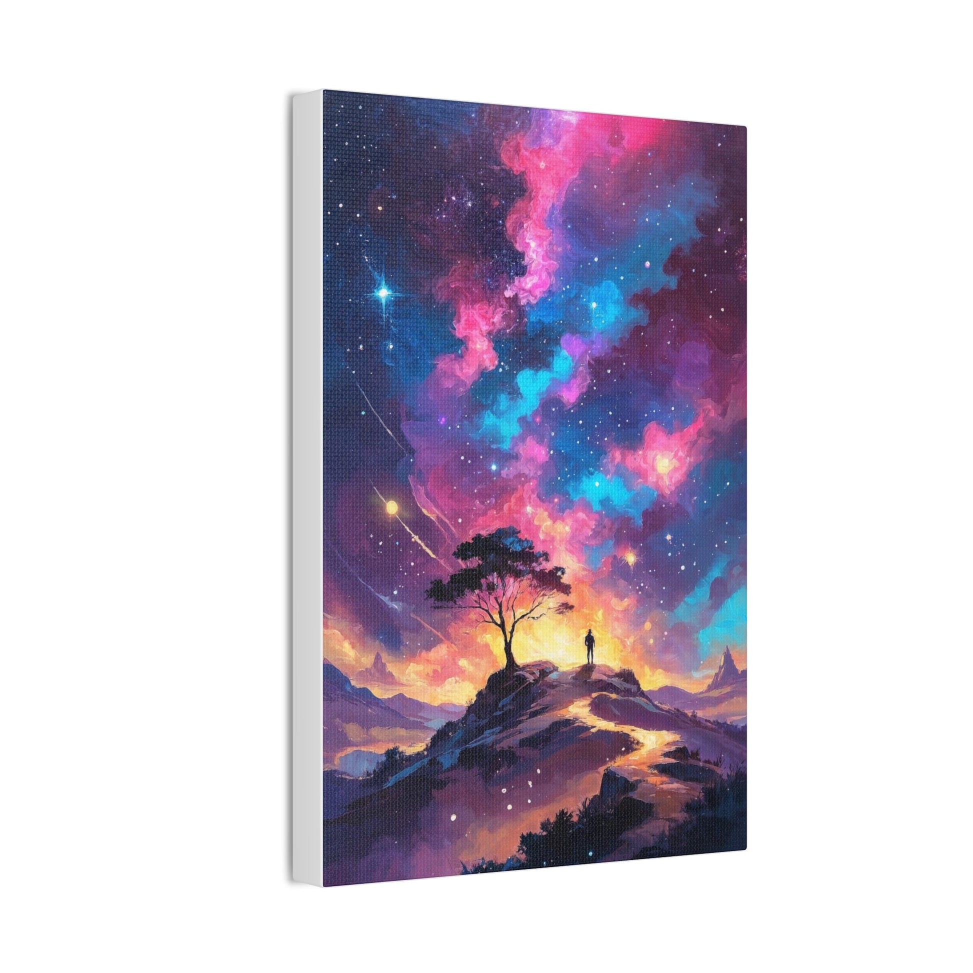 Canvas Wall Art- Cosmic Starry Night - Canvas