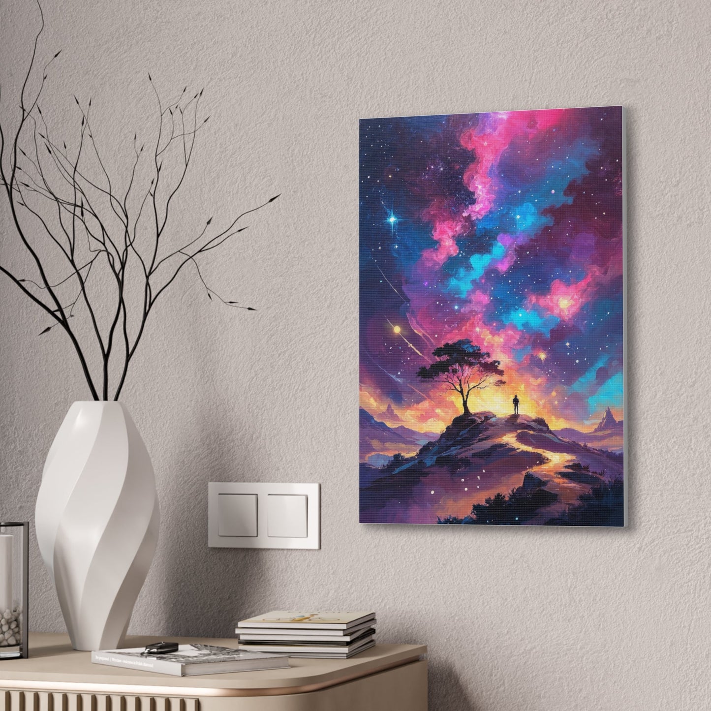 Canvas Wall Art- Cosmic Starry Night - Canvas