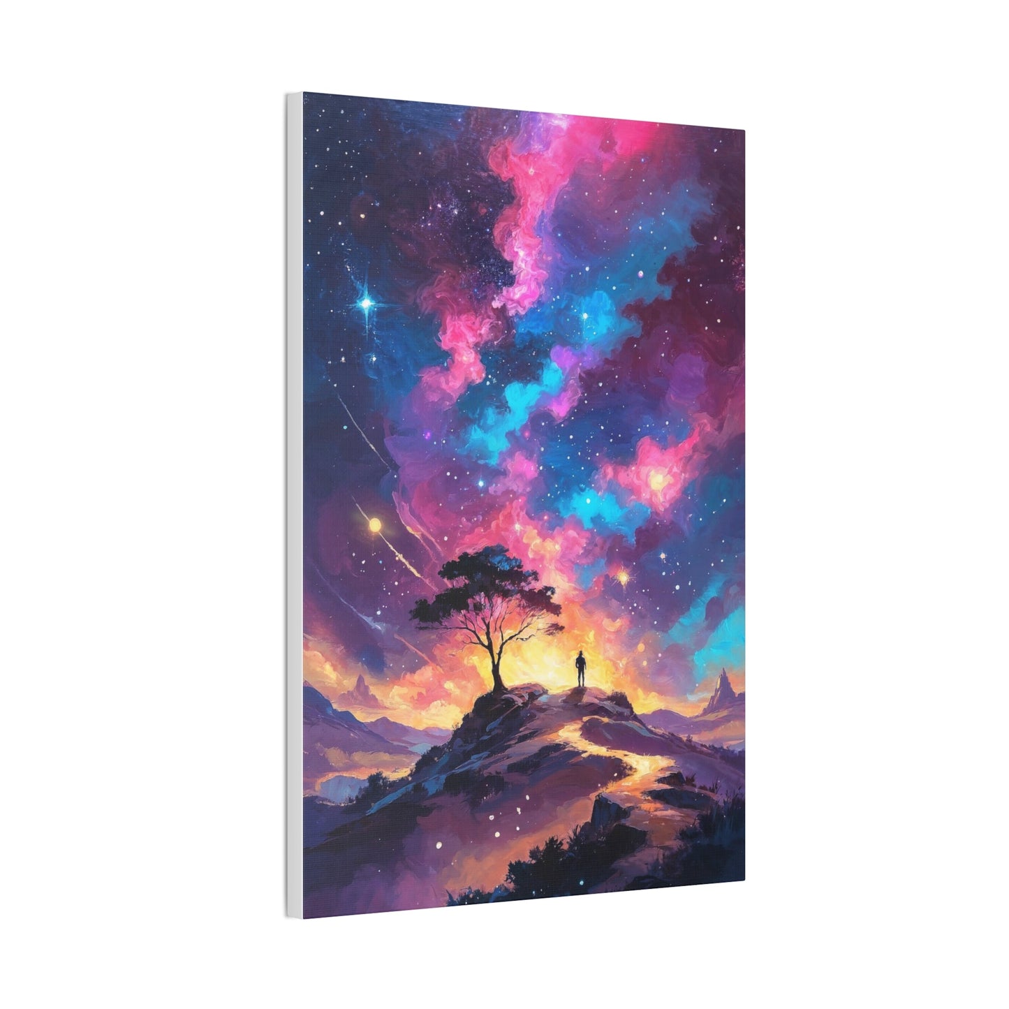 Canvas Wall Art- Cosmic Starry Night - Canvas