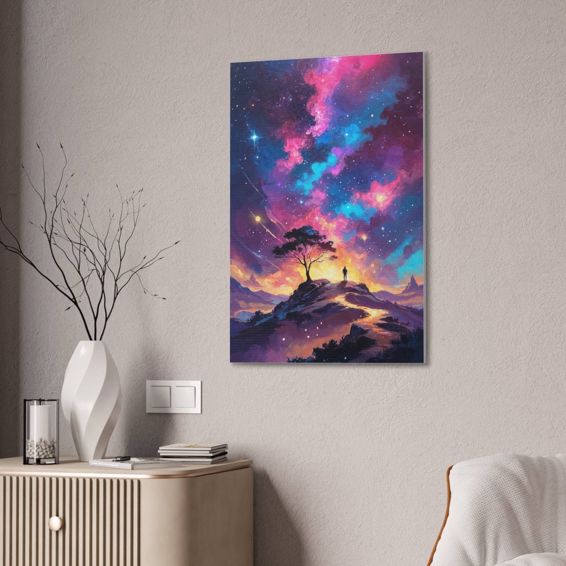 Canvas Wall Art- Cosmic Starry Night - Canvas