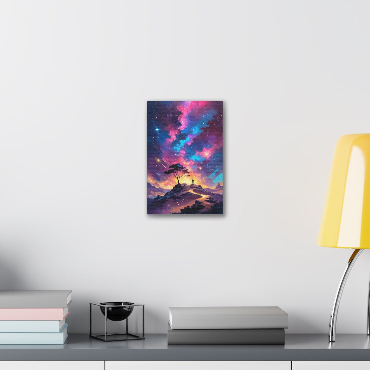 Canvas Wall Art- Cosmic Starry Night - 8’’ x 12’’ (Vertical) / 0.75’’ - Canvas