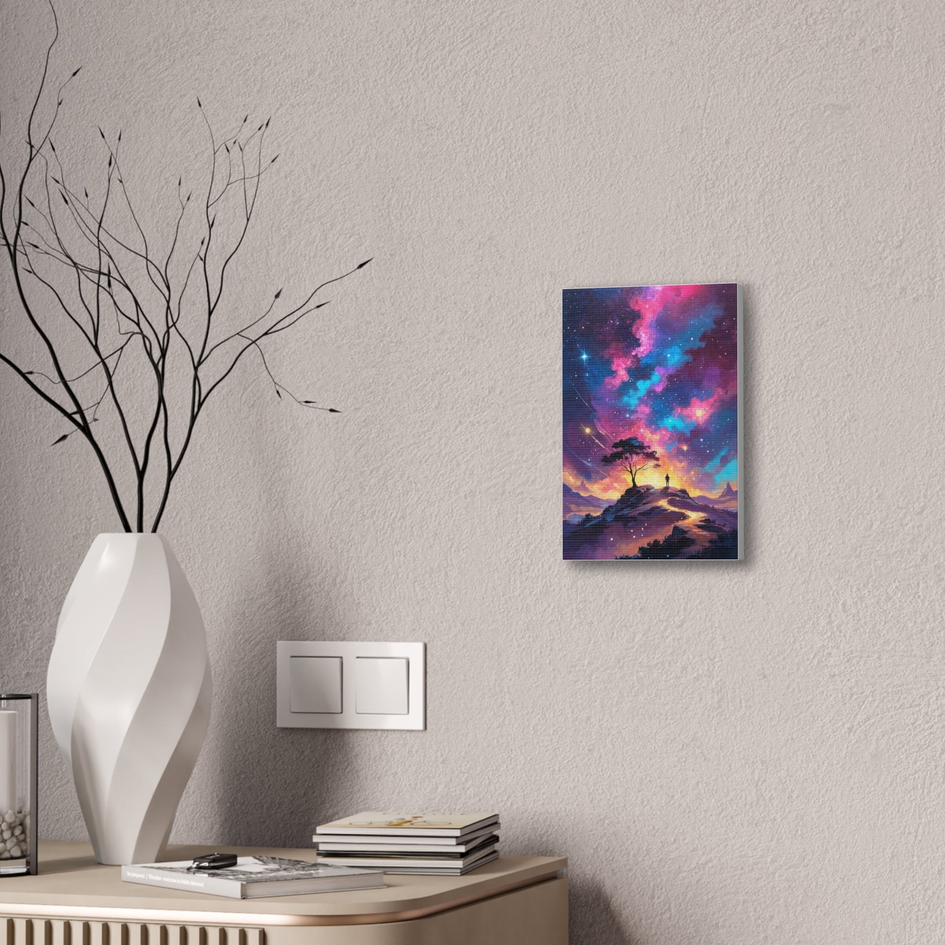 Canvas Wall Art- Cosmic Starry Night - Canvas