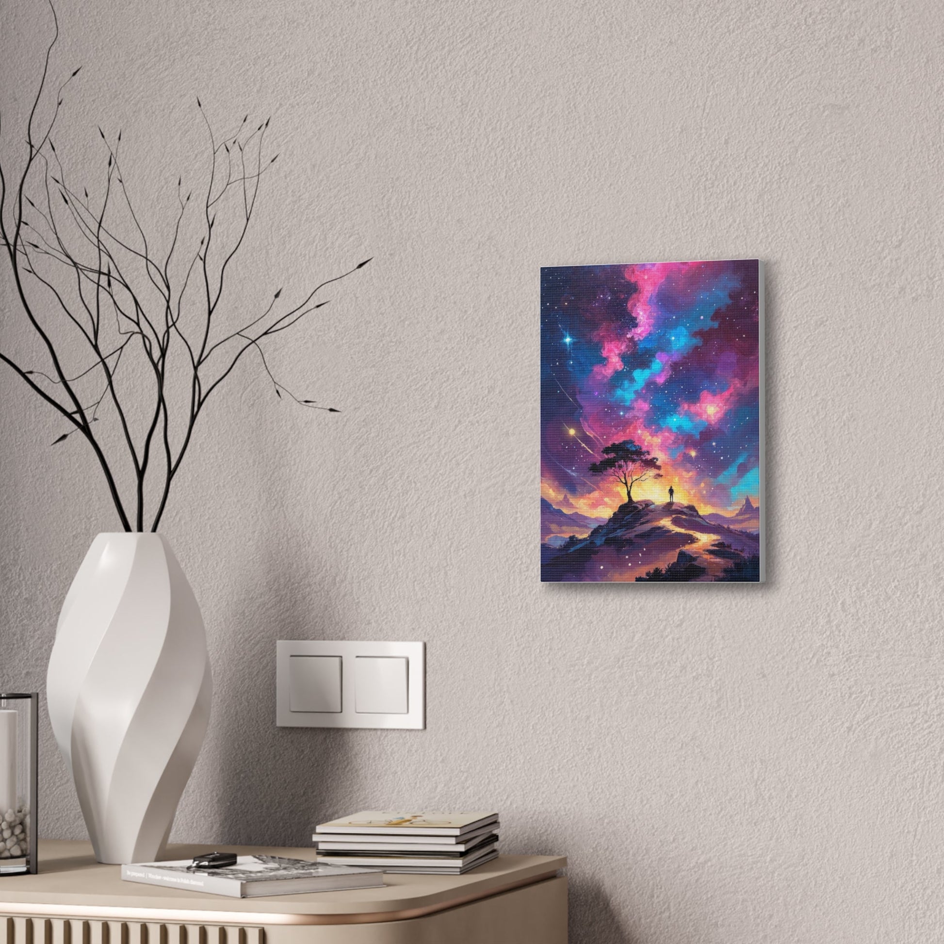 Canvas Wall Art- Cosmic Starry Night - Canvas
