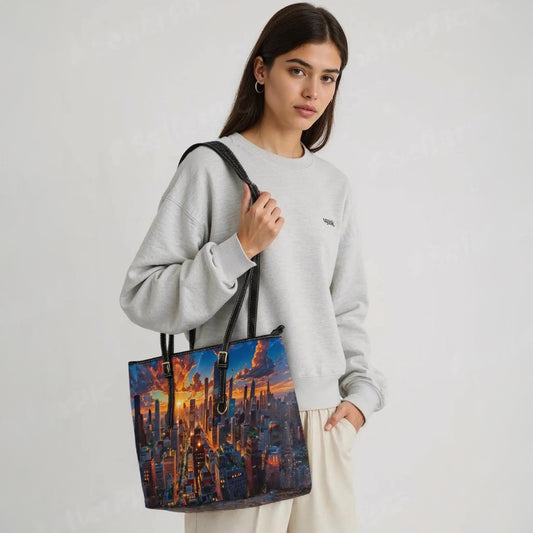 PU Leather Shoulder Bag- City