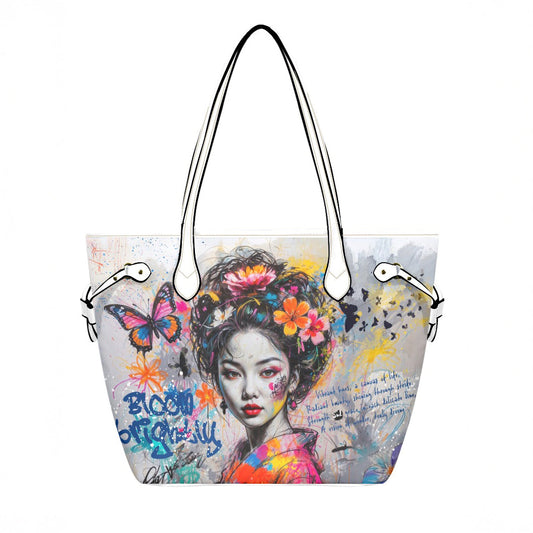 Clover Artistic PU Leather Tote Bag - One Size - Tote bags