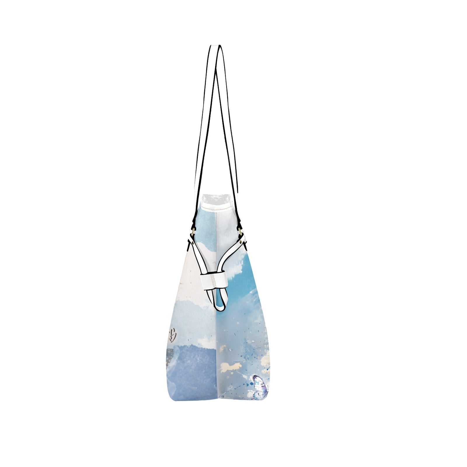 Clover PU Leather Tote Bag – Durable Stylish and Artistic Everyday Tote - One Size - Tote bags
