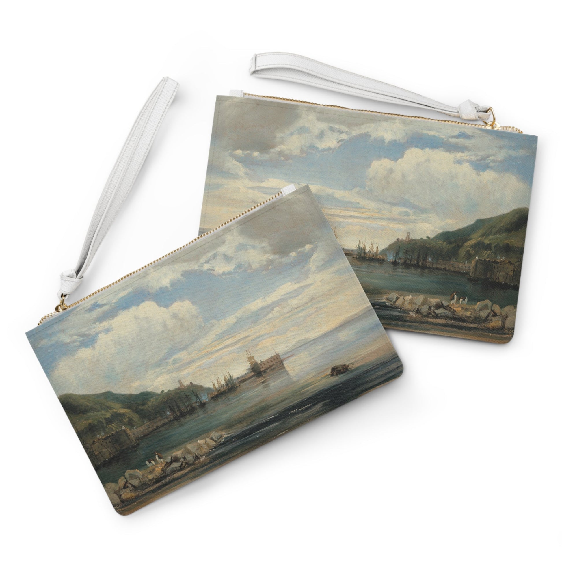 Clutch Bag with Léon-François-Antoine Fleury Painting On the Bay of Naples - One size - Bags