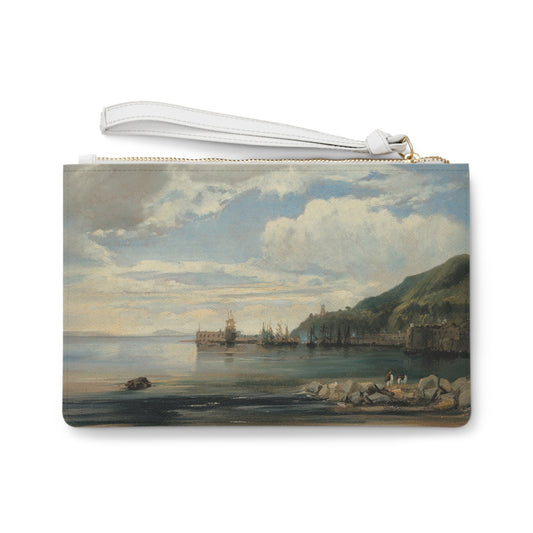 Clutch Bag with Léon-François-Antoine Fleury Painting On the Bay of Naples - One size - Bags