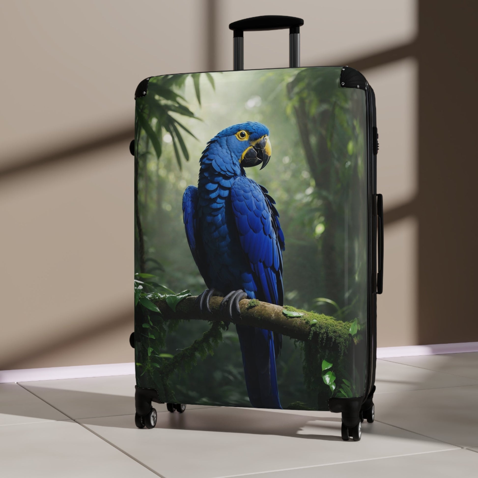 Colorful Parrot Suitcase - Perfect for Travel Enthusiasts - Bags