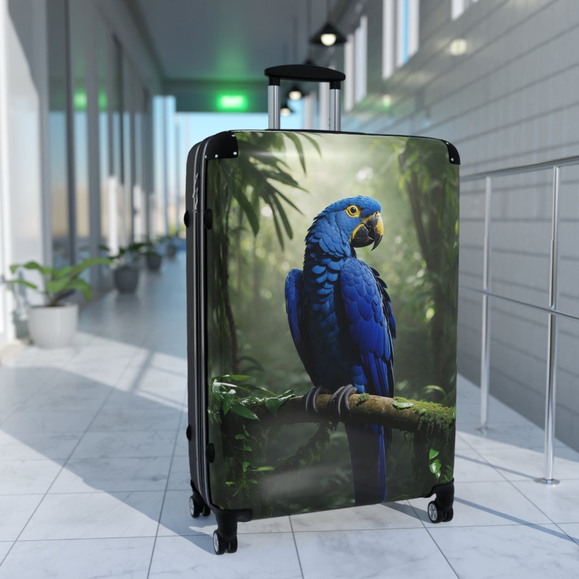 Colorful Parrot Suitcase - Perfect for Travel Enthusiasts - Bags