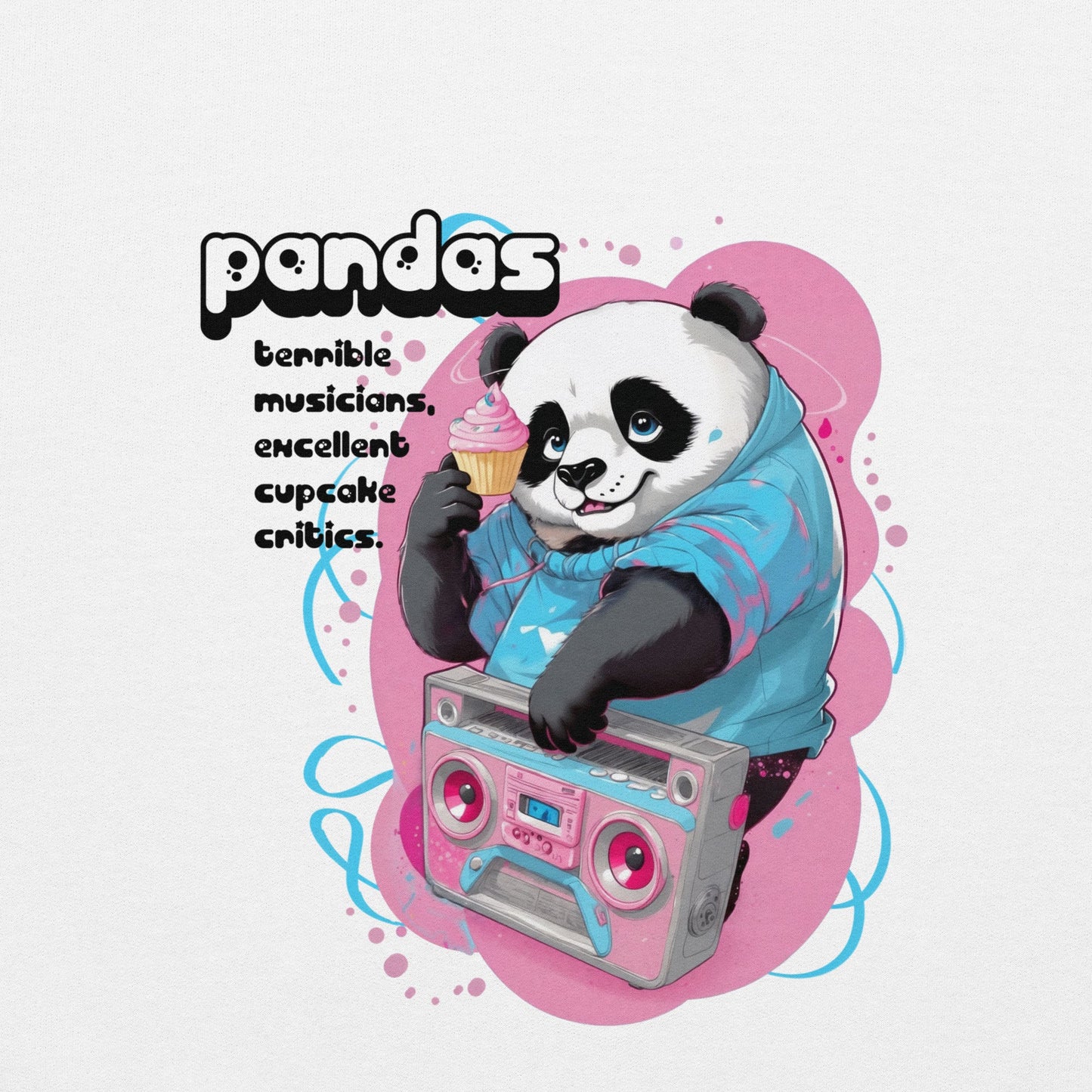 Cool Panda Boombox Sweatshirt - Funny Music Lover Crewneck - Sweatshirt