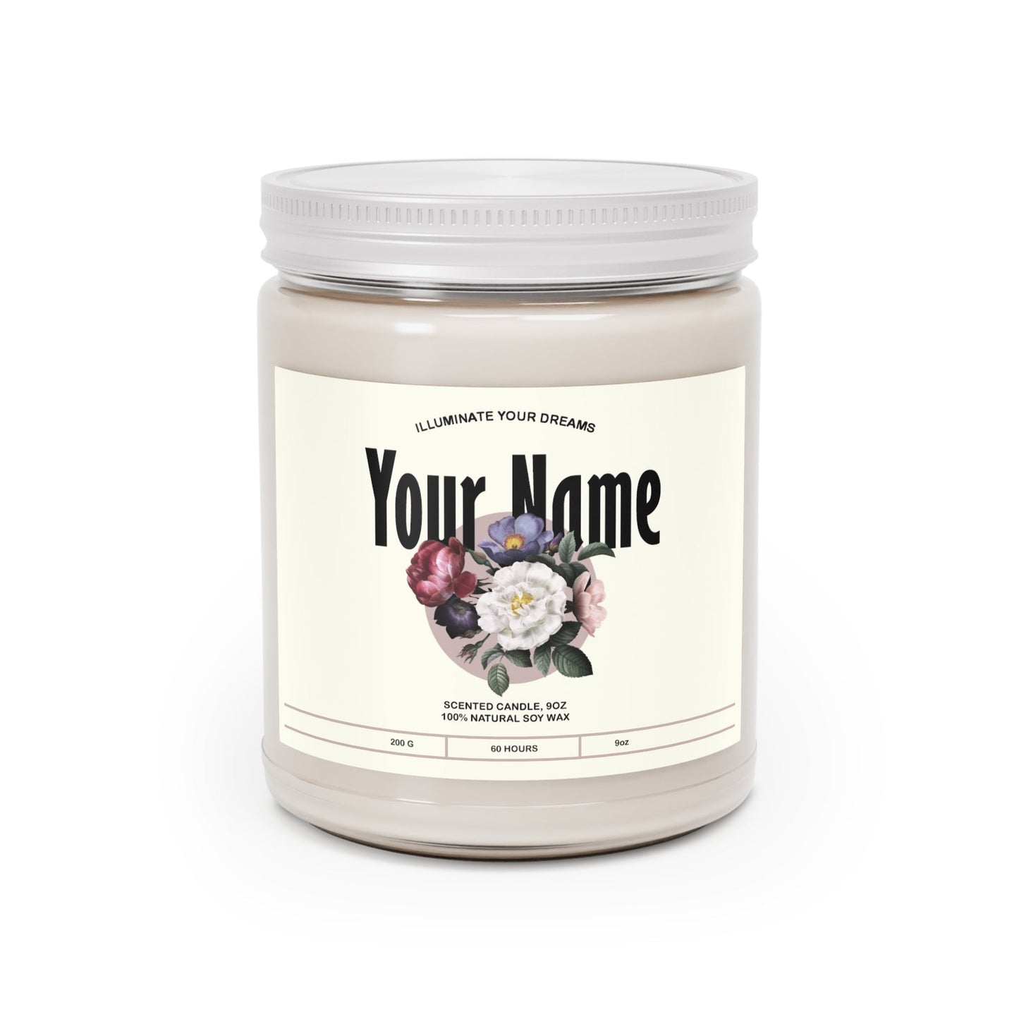 Customizable Scented Candles 9oz - Eucalyptus Lavender Herb / One size - Home Decor