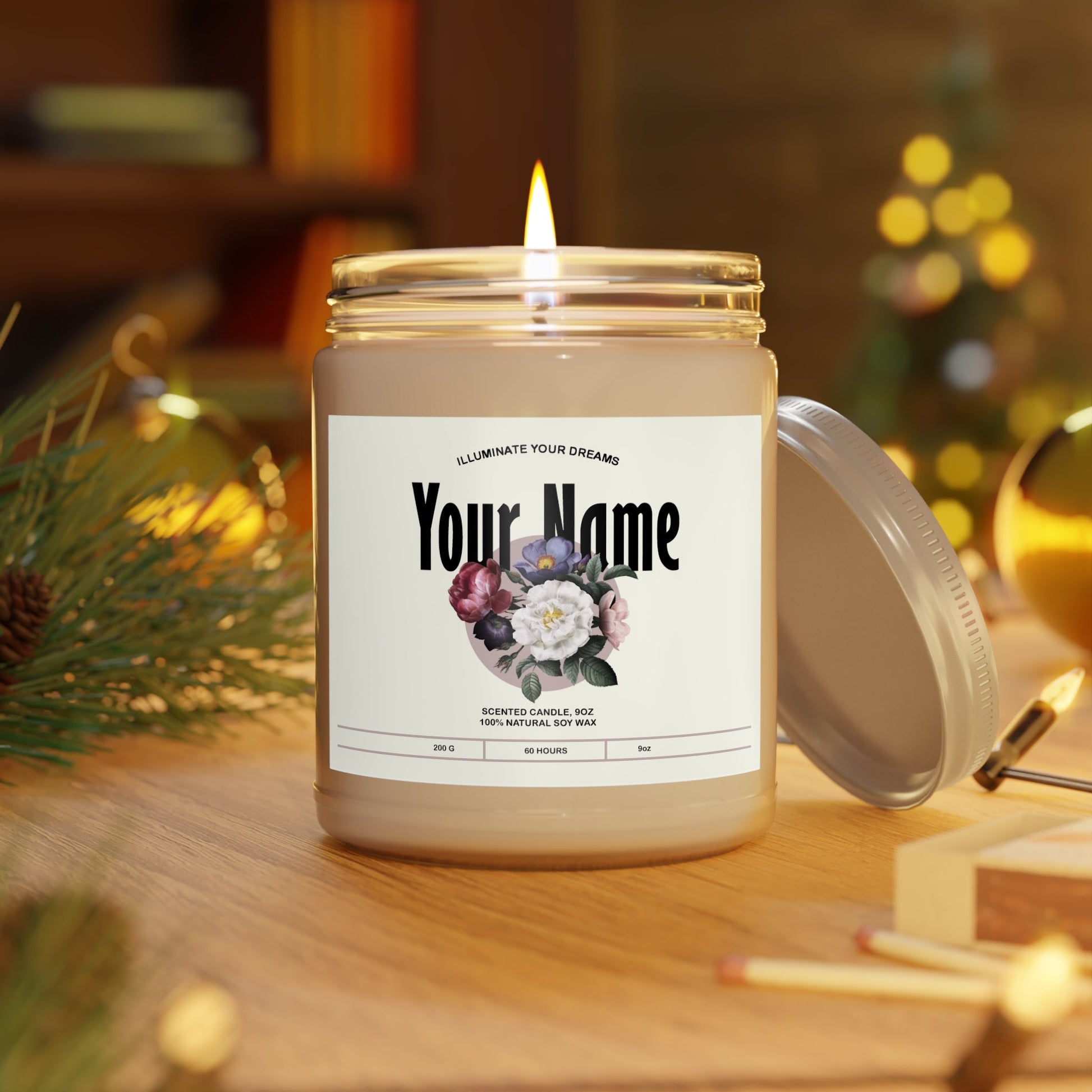 Customizable Scented Candles 9oz - Home Decor